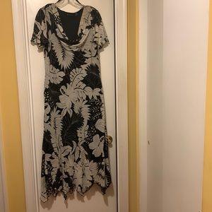 Ashley Stewart dress size 14 black & white.